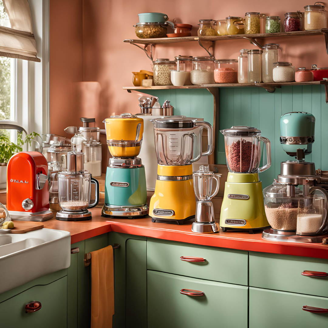 Retro-style Blenders, Mixers, and Appliances